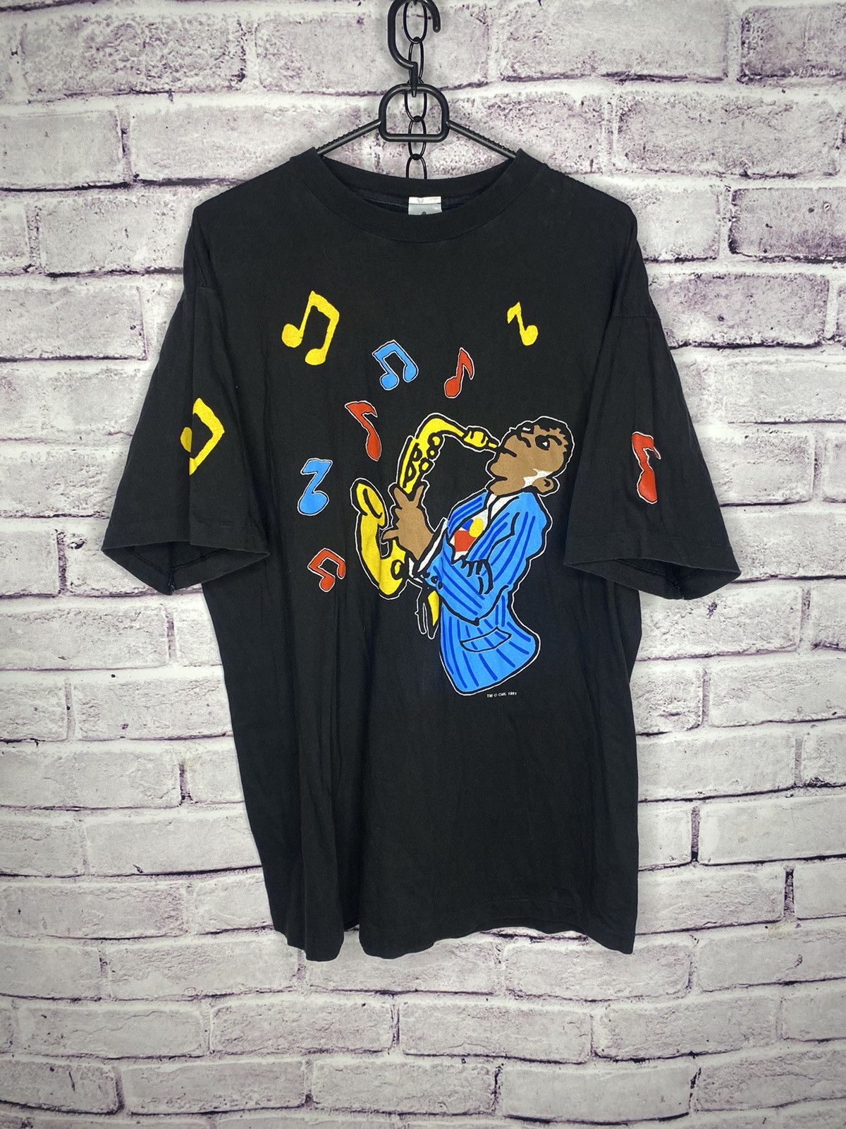 Vintage MENS Vintage Rare 1991 Five Guys Named Moe Jazz Tee Size US XL / EU 56 / 4 - 1 Thumbnail
