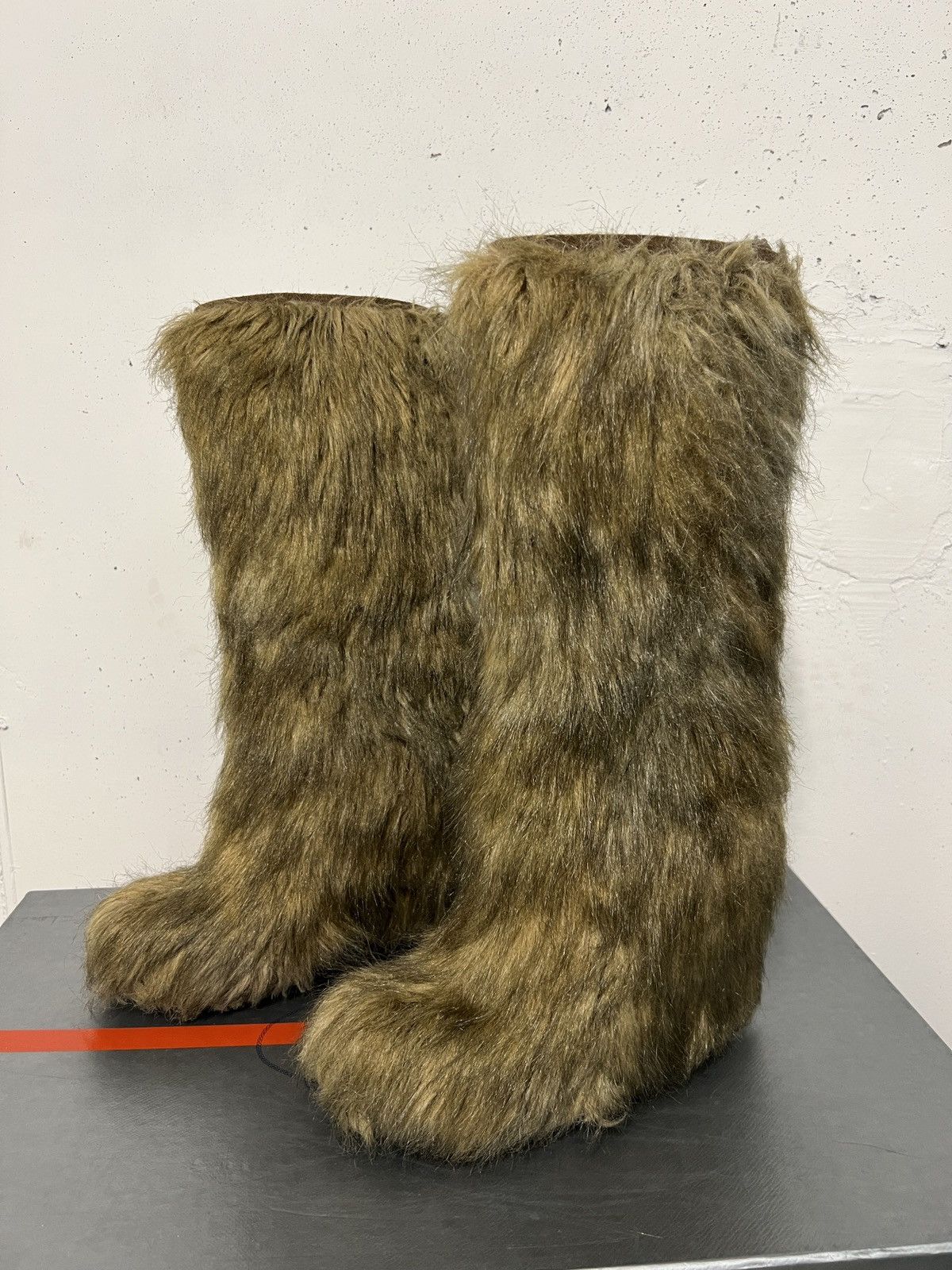 Prada Archive Prada Eco Fur Boots Shoes Size US 7 / IT 37 - 3 Thumbnail