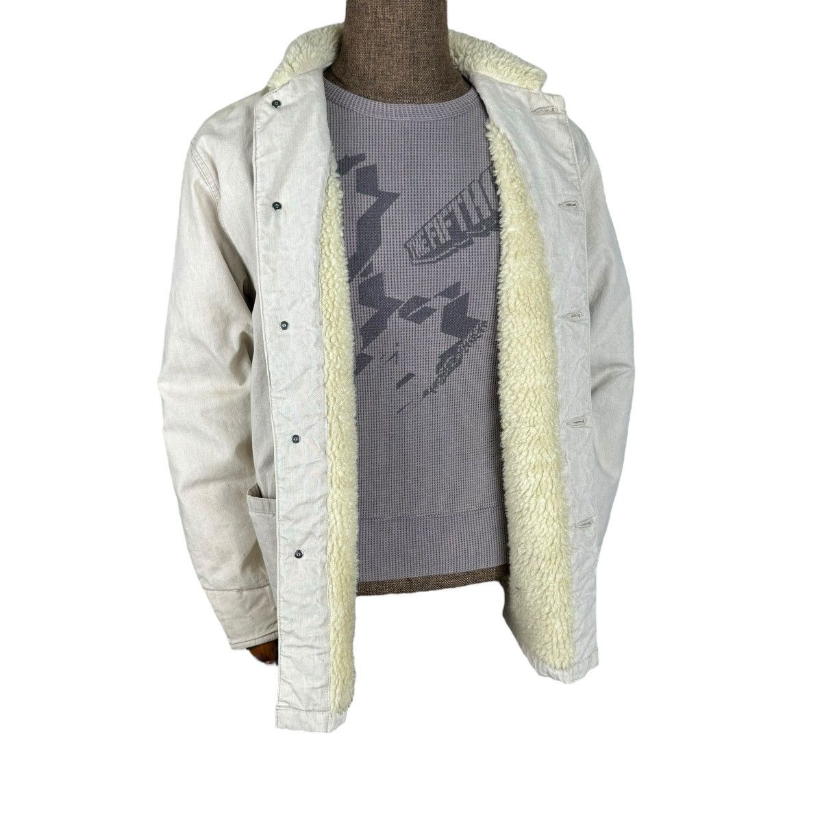 Good Enough ☀️GDEH HIROSHI FUJIWARA CHORE SHERPA JACKET Size US M / EU 48-50 / 2 - 3 Thumbnail