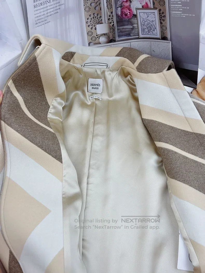 Hermes Hermes 2022 autumn-winter new warm-toned wool coat Size XS / US 0-2 / IT 36-38 - 3 Thumbnail