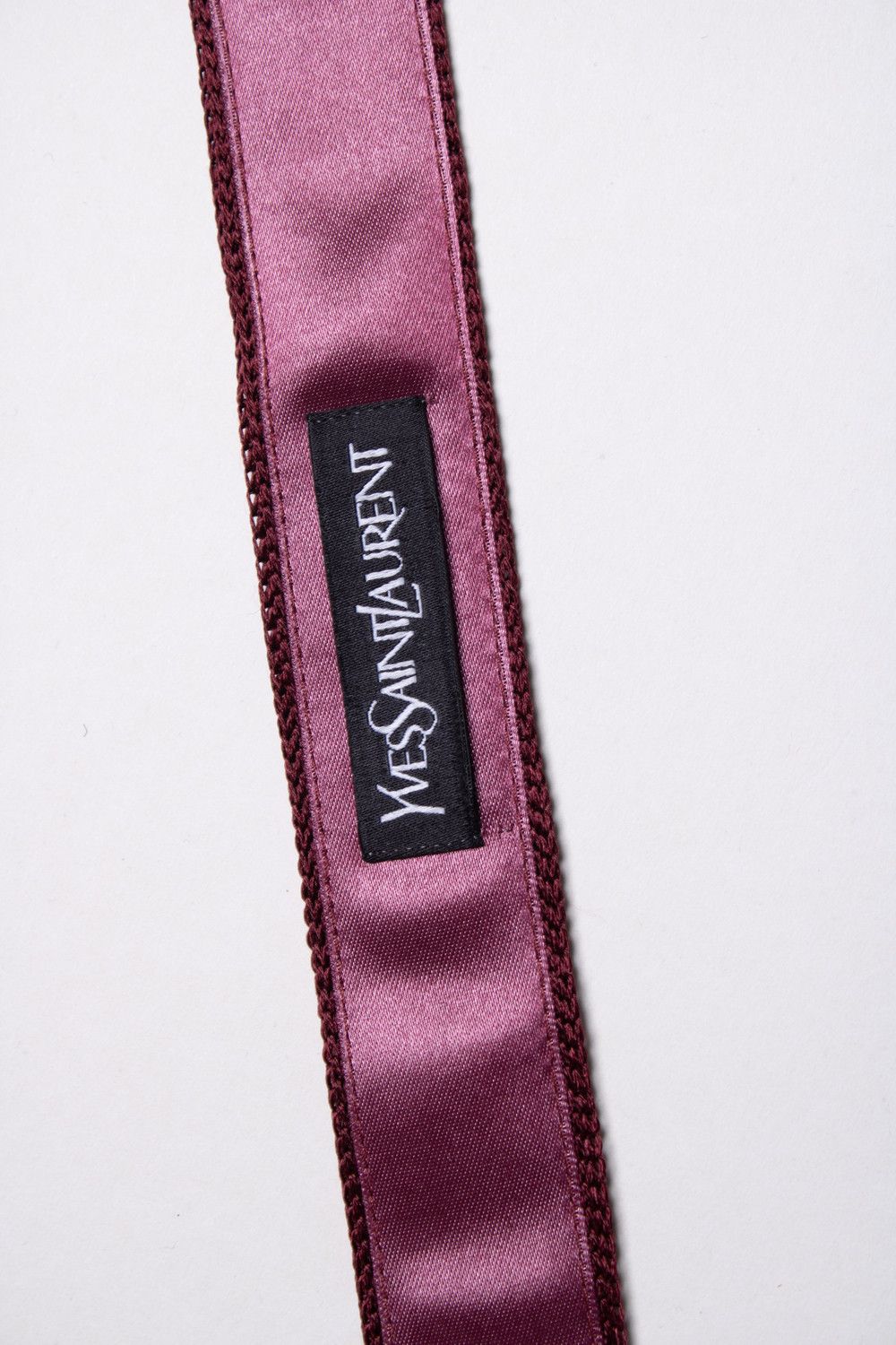Saint Laurent Paris Saint Laurent, red knitted tie with polkadot print Size ONE SIZE - 4 Thumbnail