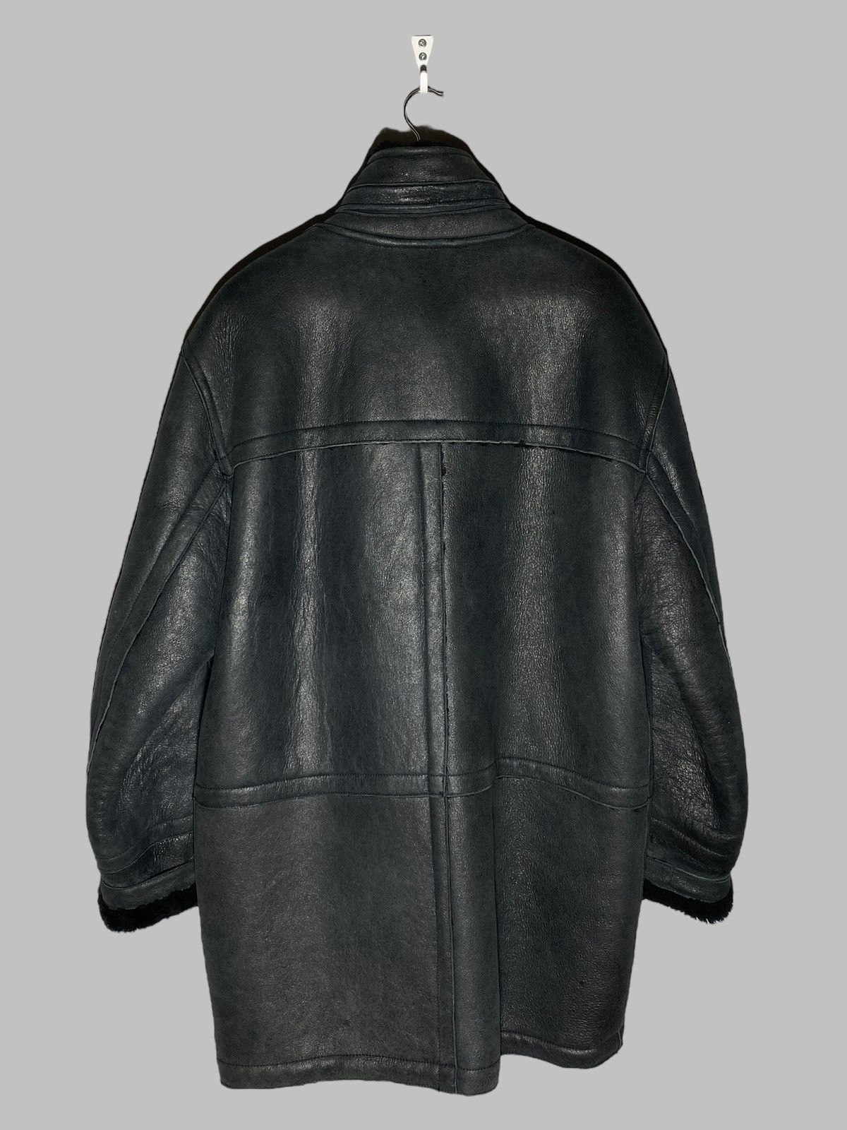 Versace Versace Classic V2 Shearling Jacket Black Vintage Rare Coat Size US XL / EU 56 / 4 - 3 Thumbnail