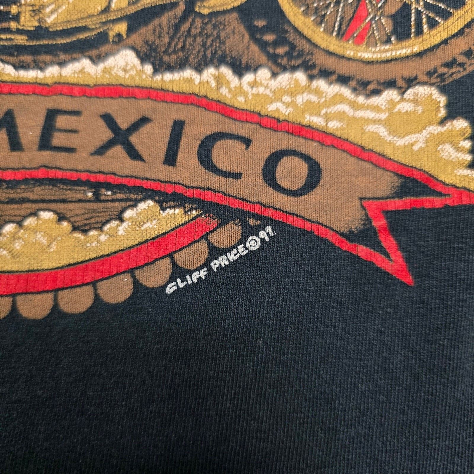 Anvil Vintage Motorcyle Red River New Mexico Biker L Black Tee Size US L / EU 52-54 / 3 - 5 Thumbnail