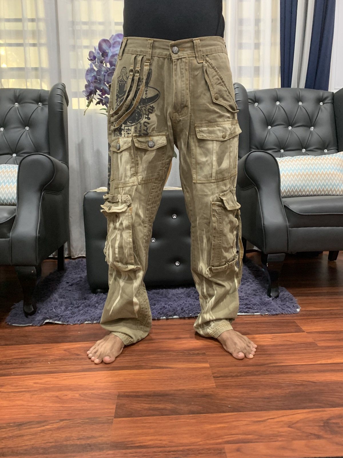 Japanese Brand Multipocket Techno Cargo Pants Size US 32 / EU 48 - 9 Thumbnail