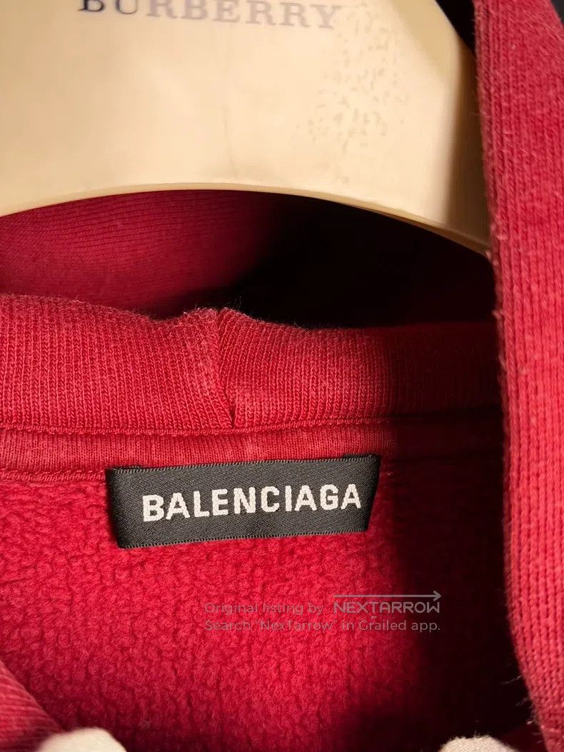 Balenciaga Balenciaga Red Wheat Pattern Hoodie Size US S / EU 44-46 / 1 - 3 Thumbnail
