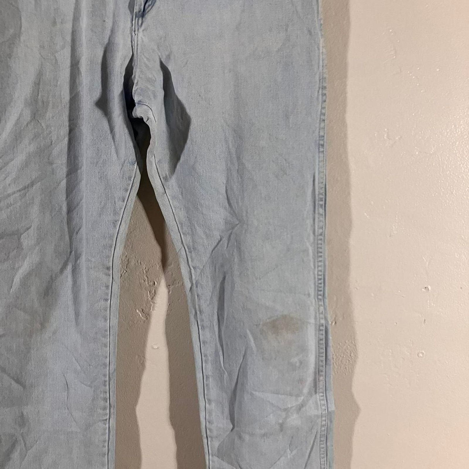 Vintage × Wrangler Vintage 80s Wrangler Jeans Light Wash Denim Made in USA Size 34" / US 12 / IT 48 - 2 Thumbnail
