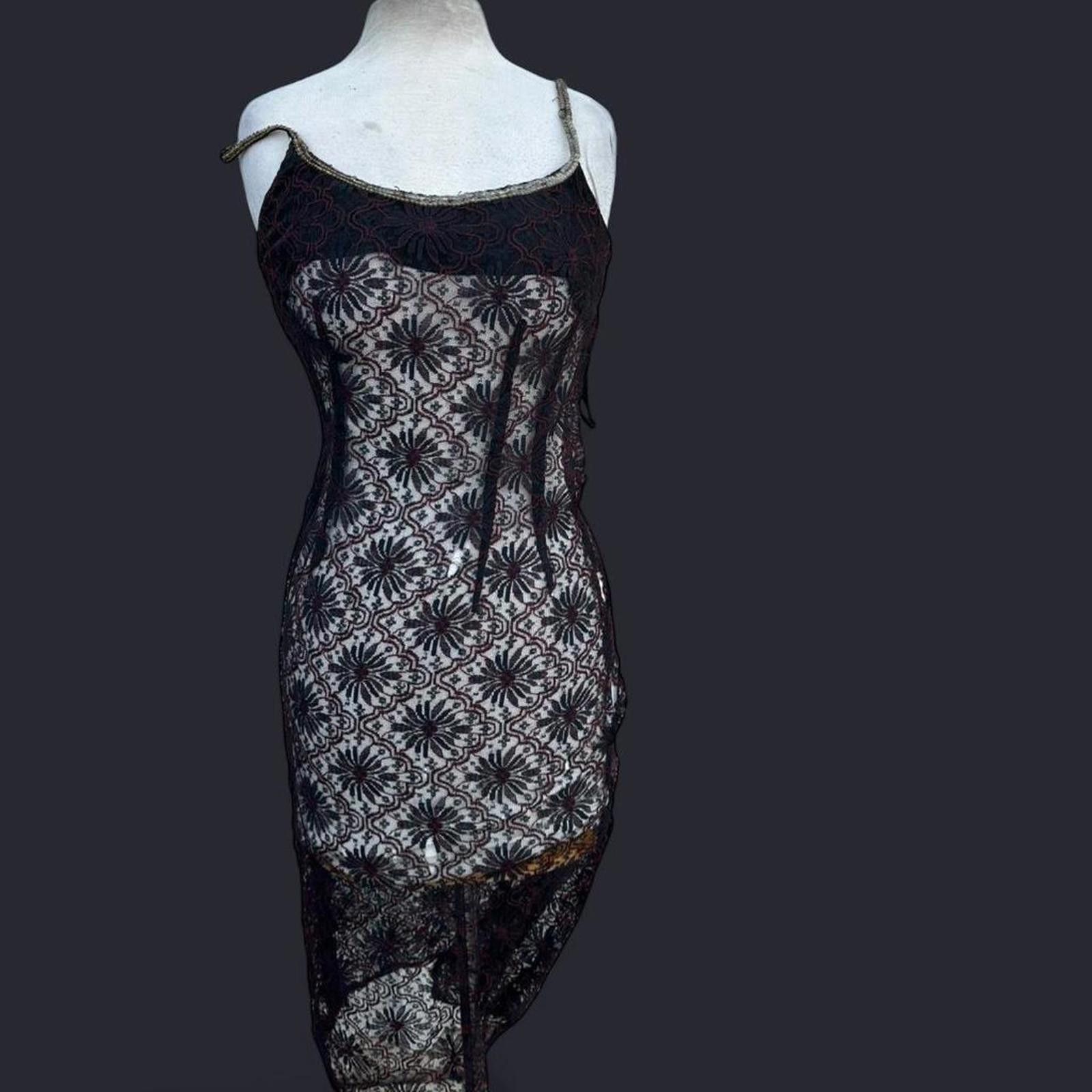 Other Black and red lace with straps #gothic #fairy Size ONE SIZE - 7 Thumbnail