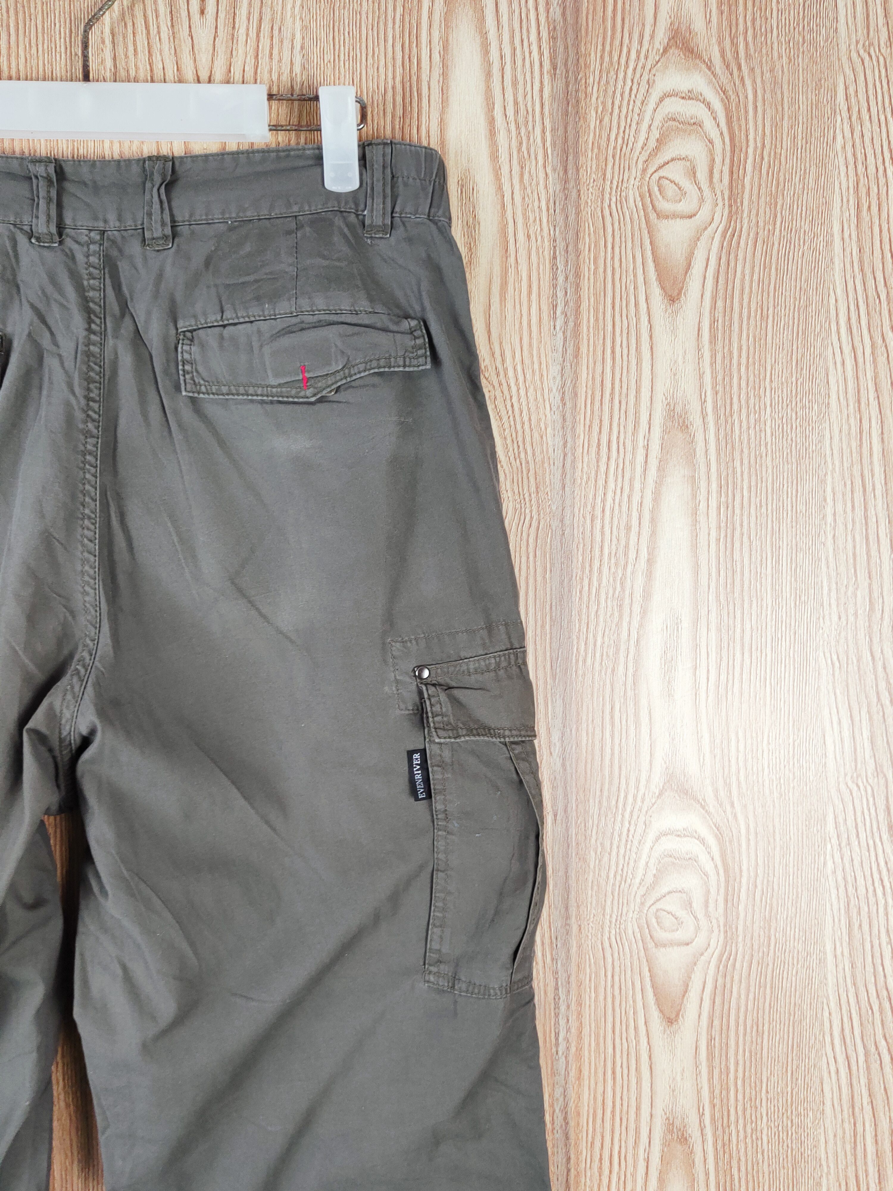 Japanese Brand Evenriver Olive Multipocket Tactical Cargo Pants #W327 Size US 33 - 11 Thumbnail