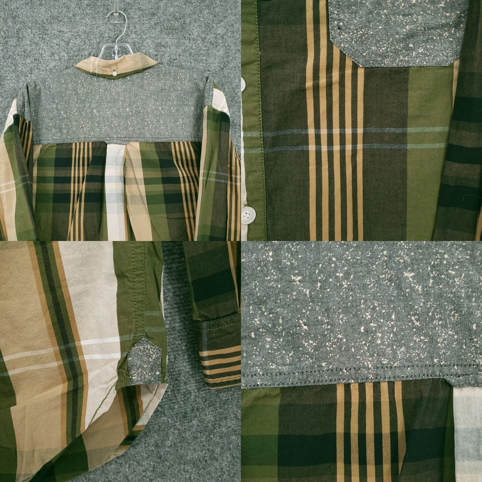 Vintage Staple Shirt Mens XL Button-Down Green Plaid Cotton Casual Workwear Long Sleeve Size US XL / EU 56 / 4 - 8 Thumbnail