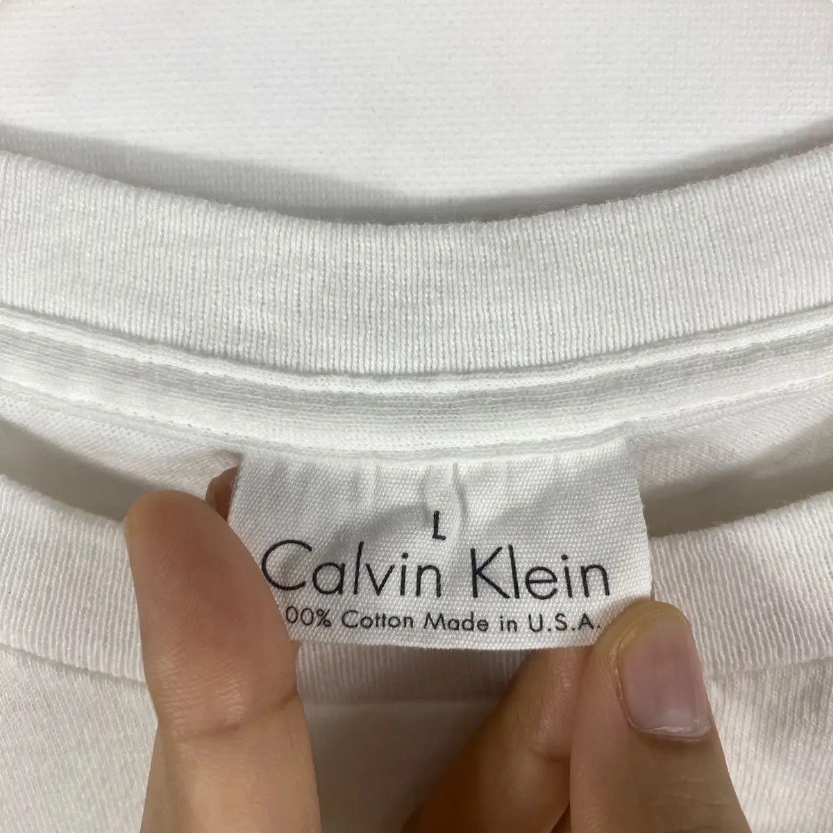Calvin Klein Vintage 90's CALVIN KLEIN Ck Ticket Graphic Tee Shirt Large Size US L / EU 52-54 / 3 - 6 Thumbnail