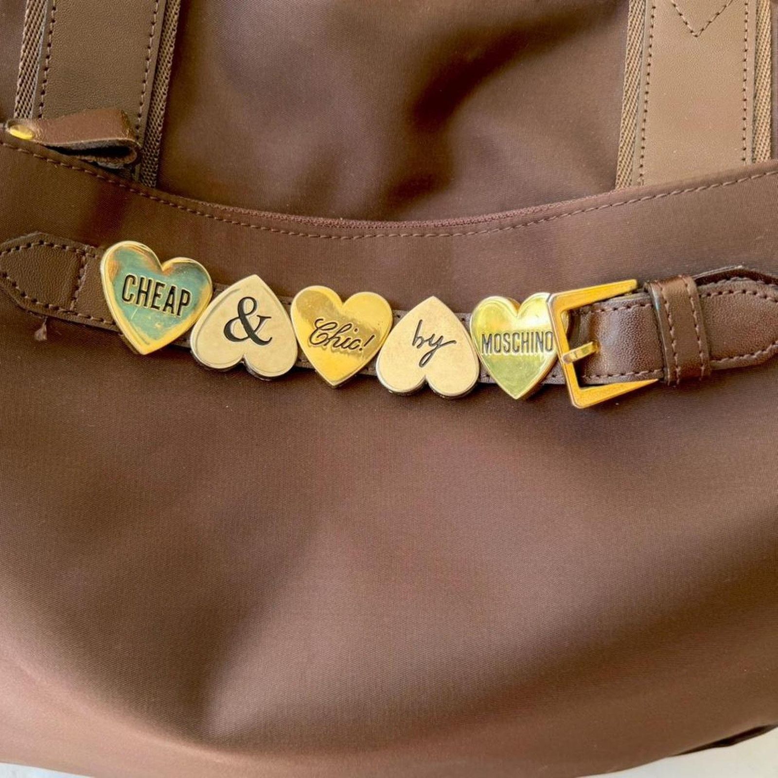 Moschino Moschino chic heart hardware boston Size ONE SIZE - 3 Thumbnail