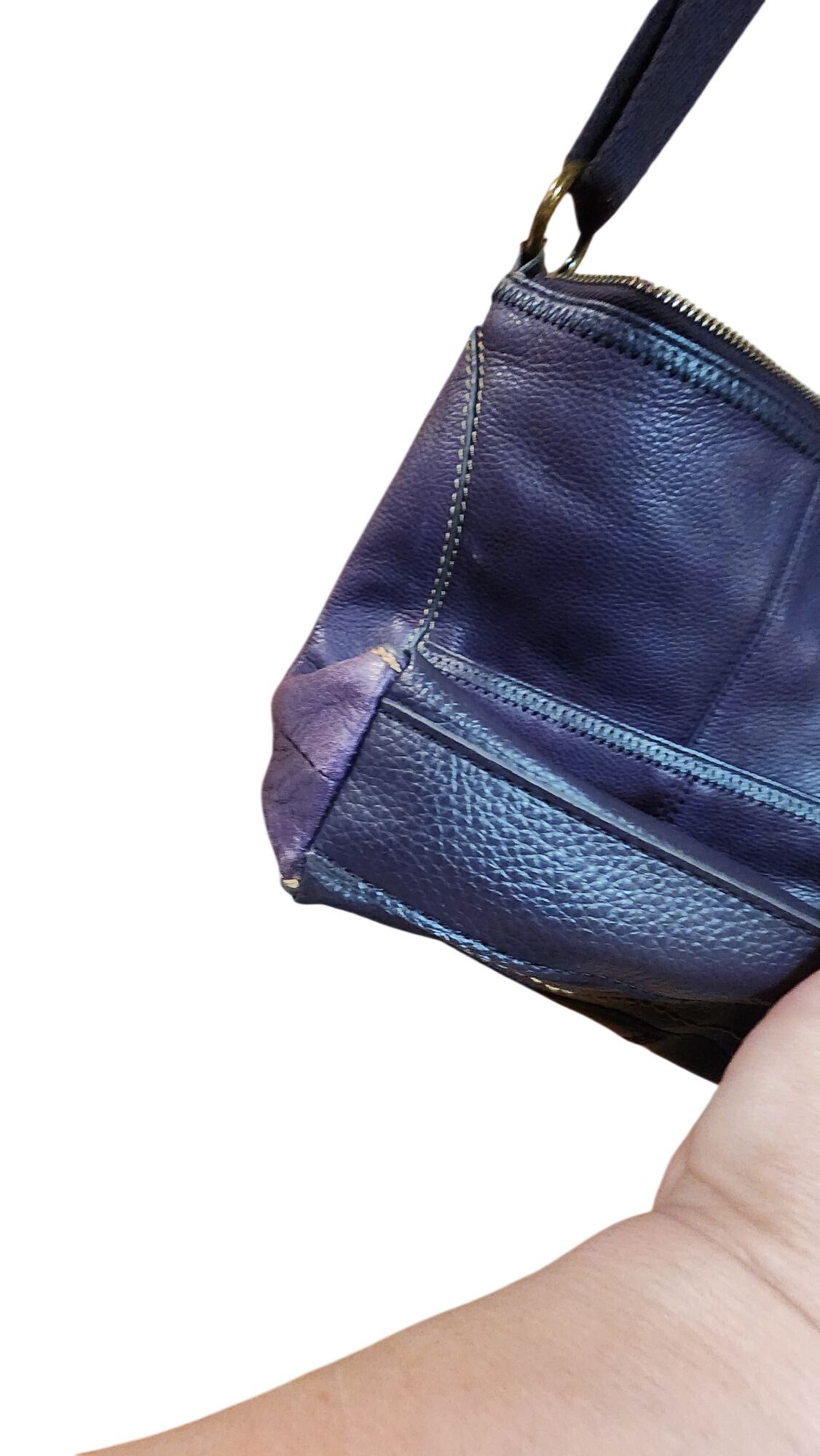 The Sak The Sak Lucia leather crossbody bag in a dark purple Size ONE SIZE - 4 Thumbnail