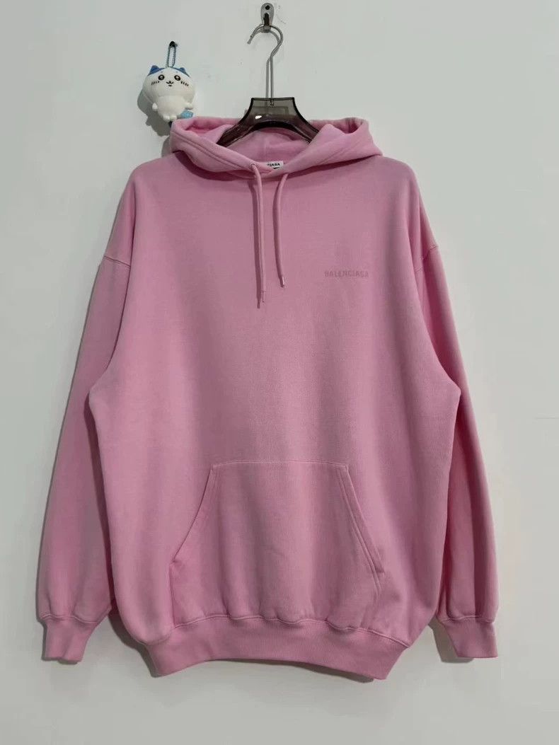 Balenciaga Balenciaga Pink front and back logo hoodie 2501-Nextarrow Size US XS / EU 42 / 0 - 1 Thumbnail