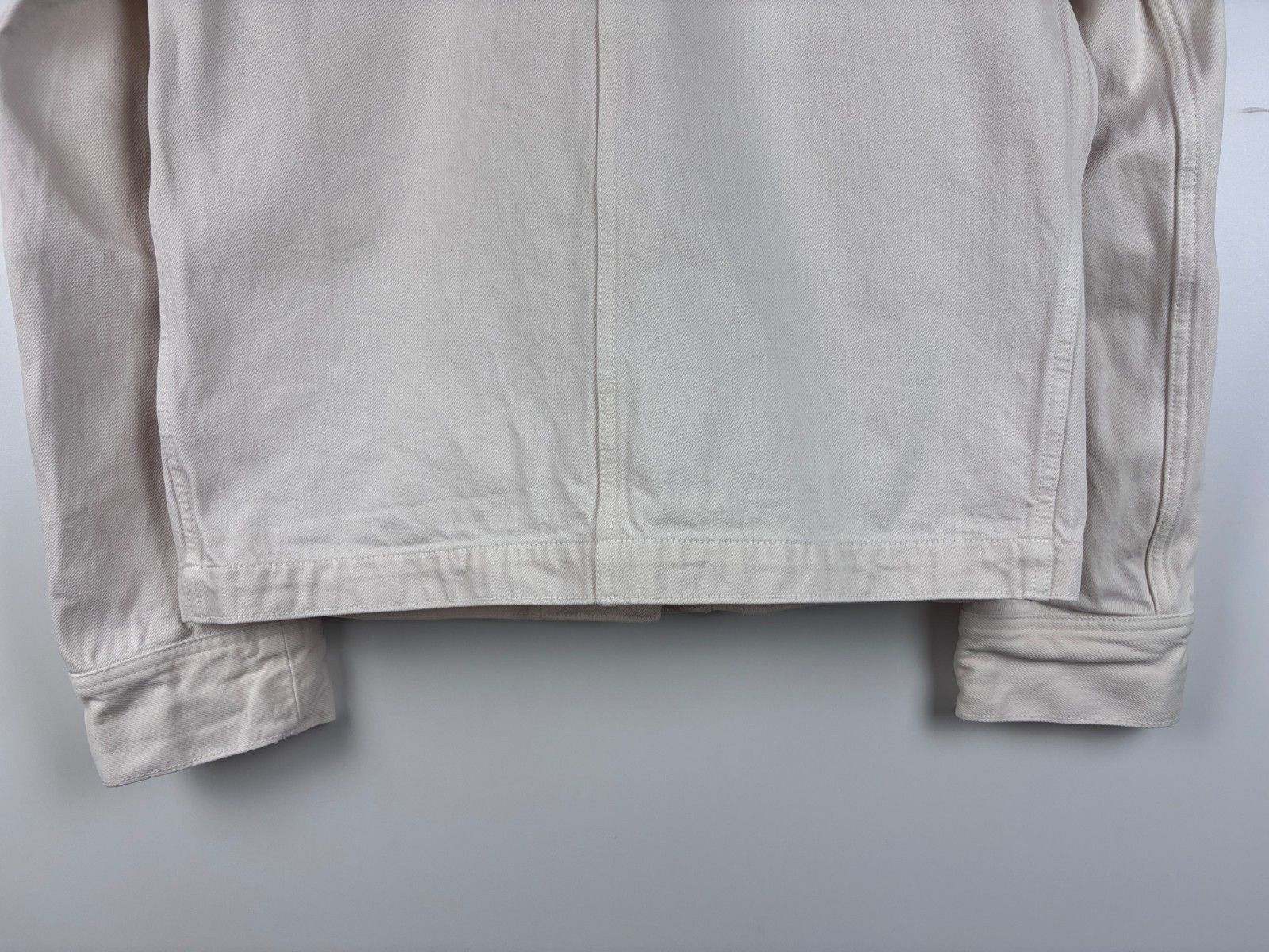 Arket Arket Denim Button Up Casual Jacket White Beige Size 34 Size XS / US 0-2 / IT 36-38 - 7 Thumbnail