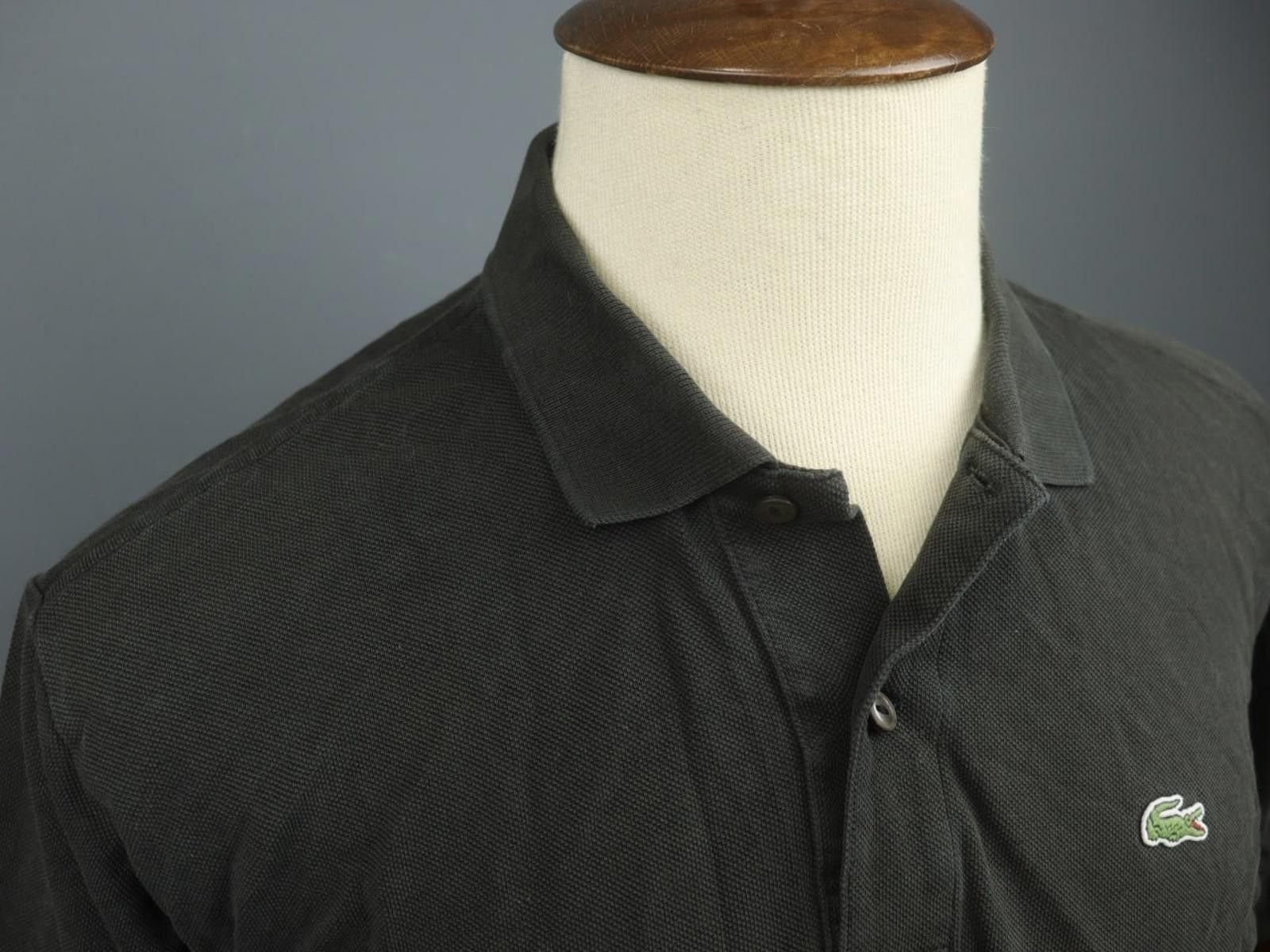Lacoste Lacoste Black 100% Cotton Collar Embroidered Shirt Size 5 Size US M / EU 48-50 / 2 - 2 Thumbnail