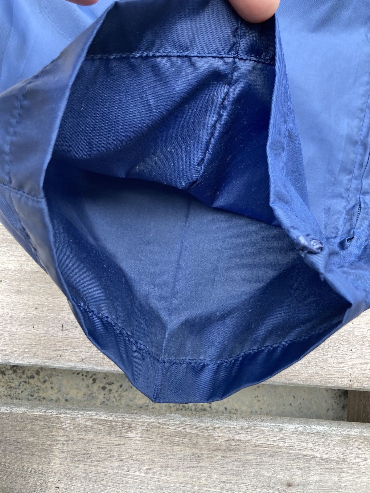 Nike × Vintage Vintage 90s Nike Nylon Dark Blue Track Pants Size US 32 / EU 48 - 5 Thumbnail