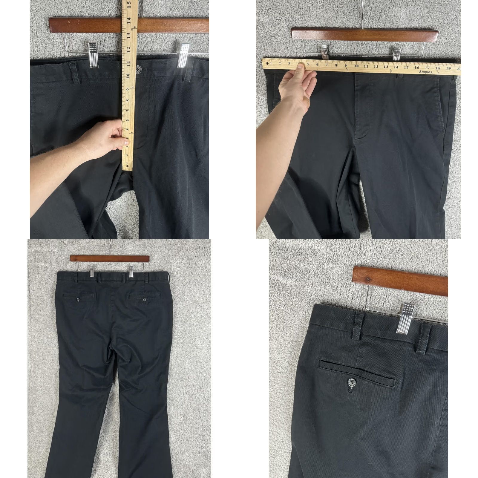 Brooks Brothers Brooks Brothers Clark Fit Chino Pants Flat Front 42x30 Black Mens Casual Dress Pants Size US 42 / EU 58 - 8 Thumbnail