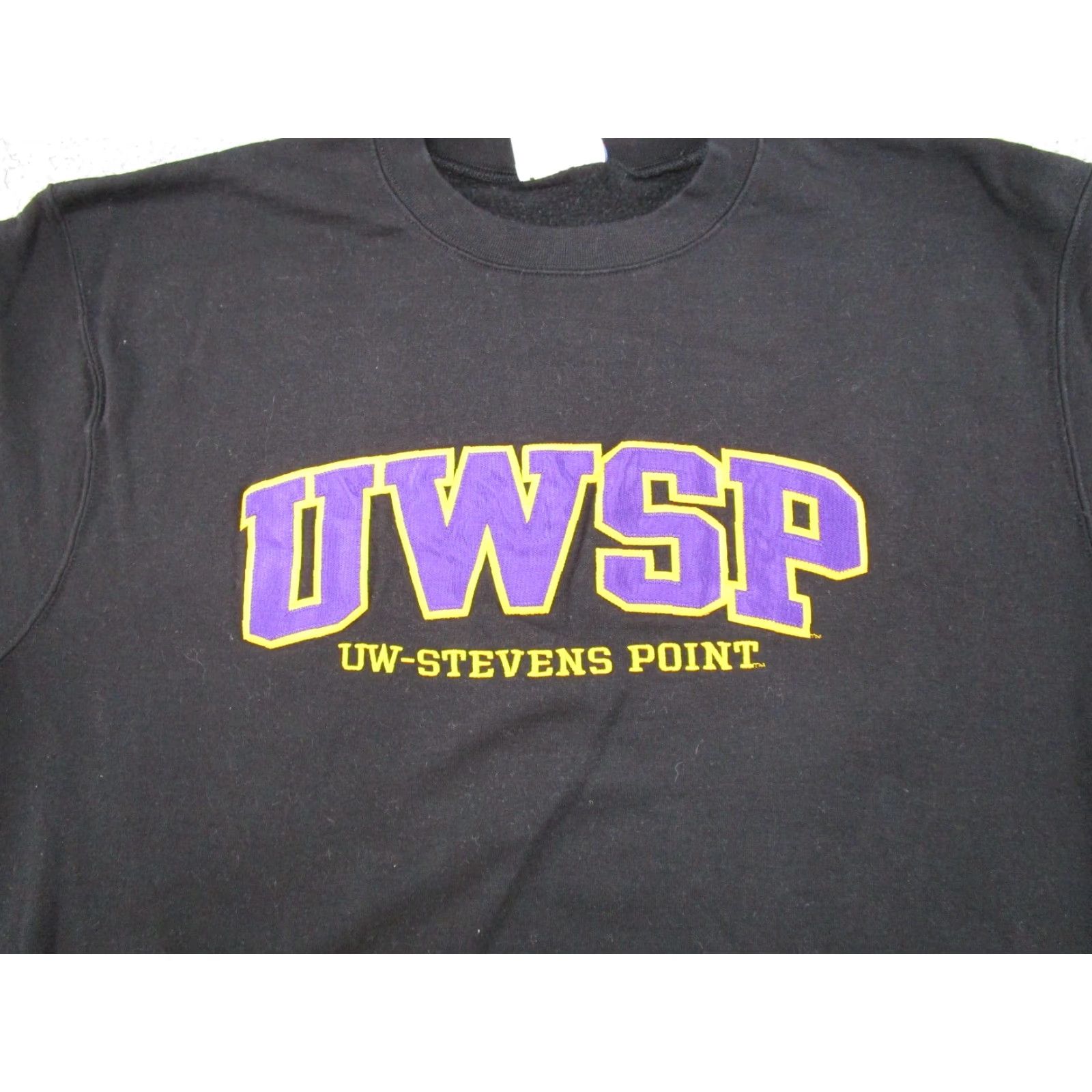 Champion VINTAGE University of Stevens Point UWSP Champion Eco Pullover Sweatshirt Mens XL Size Black Cotton Size US XL / EU 56 / 4 - 2 Thumbnail