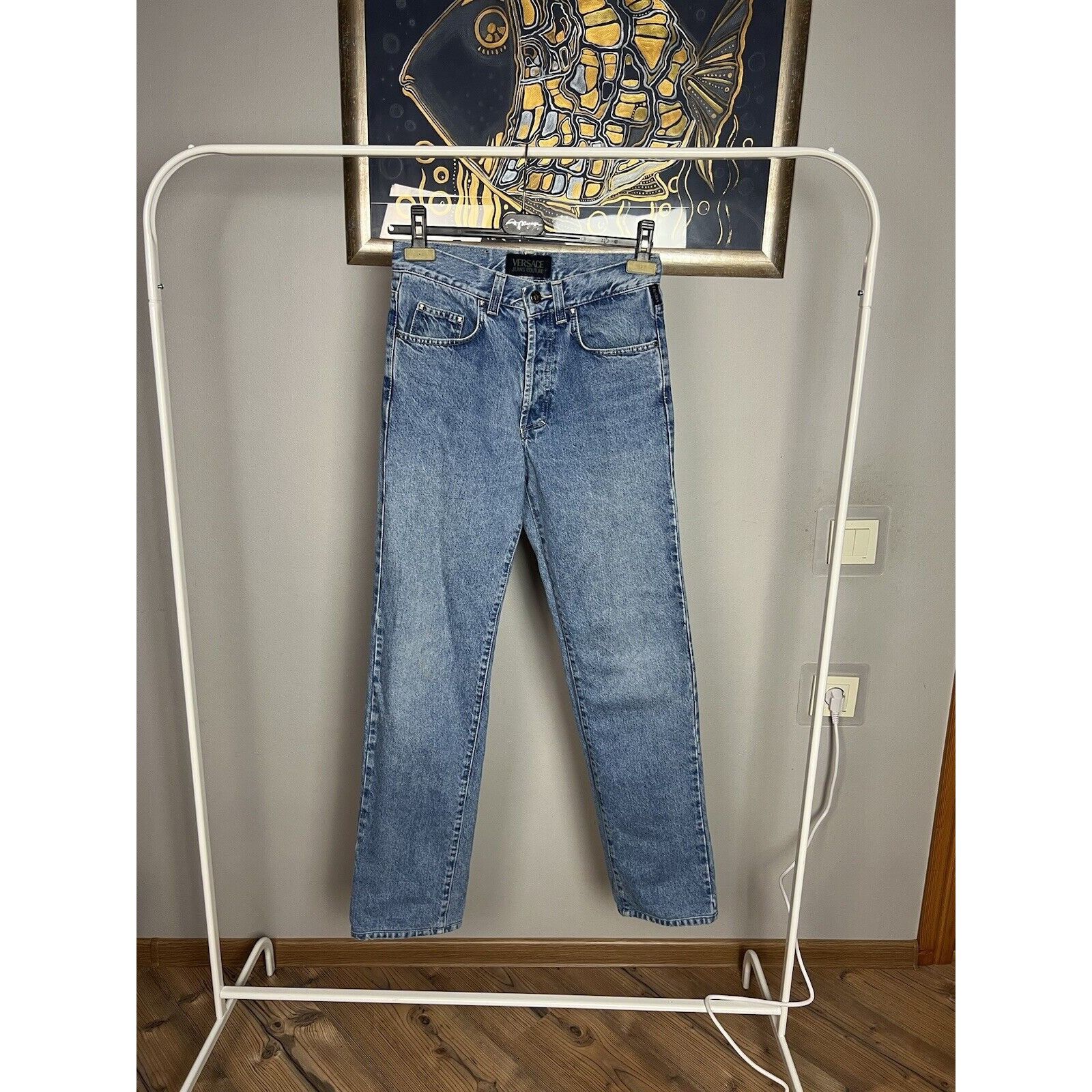Versace Jeans Couture Versace Couture VTG Medusa Light Blue Straight High Waist Je Size 30" / US 8 / IT 44 - 6 Thumbnail