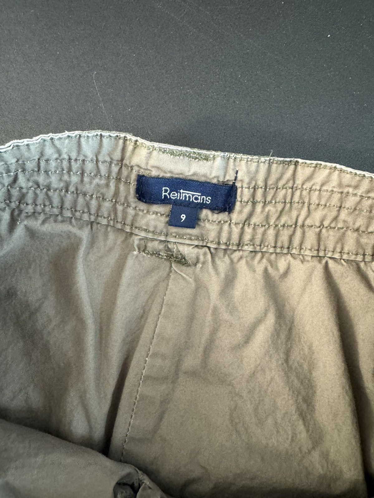 Vintage Reitman's Cargo Mini Skirt Military Green Vintage Size 30" / US 8 / IT 44 - 6 Thumbnail