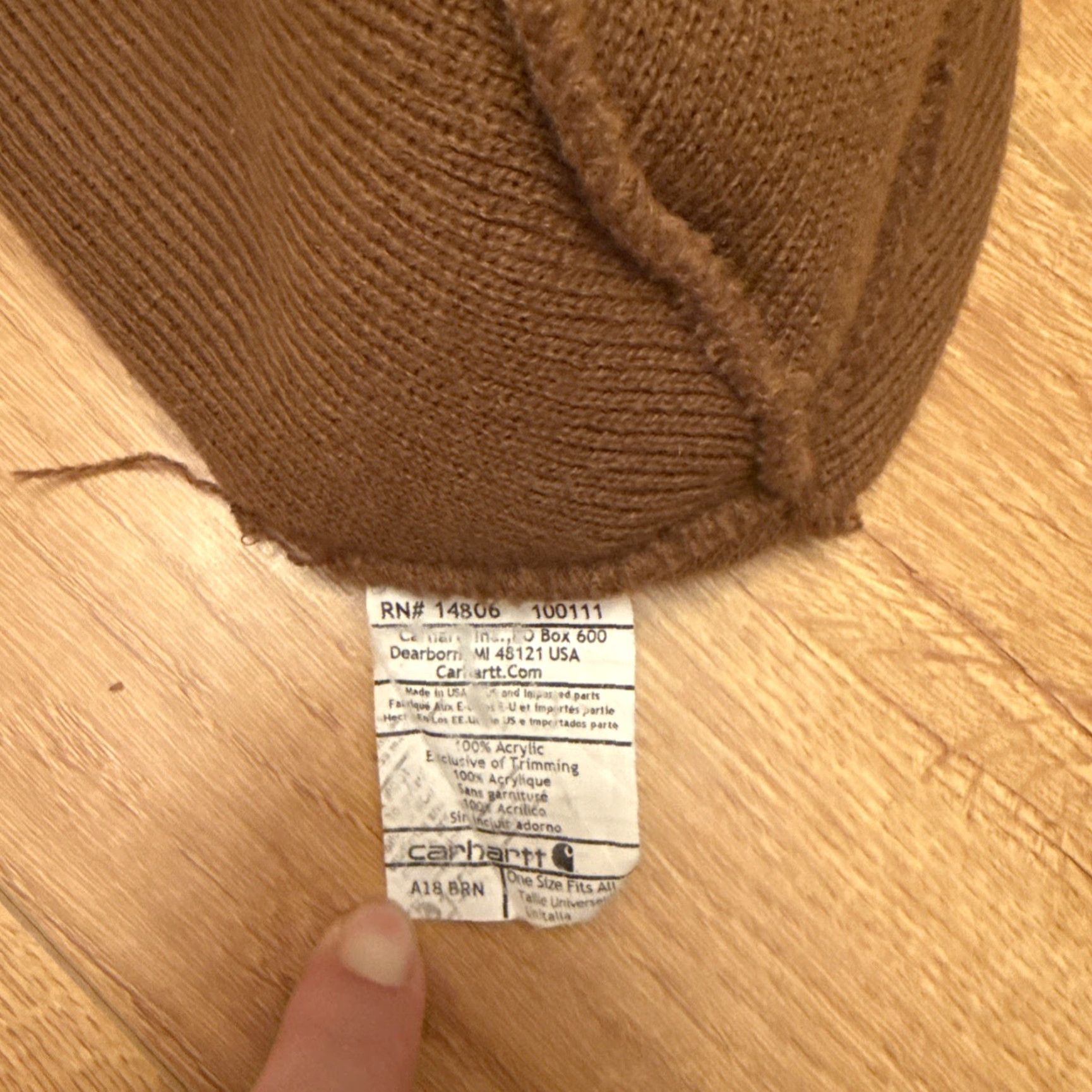 Carhartt Carhartt A18 Men’s Acrylic Watch Hat Beanie Brown One Size Mens Knit Stretch Breathable Classic Outdoor Ski Fall Winter Spring Casual Brown Hat Size ONE SIZE - 6 Thumbnail