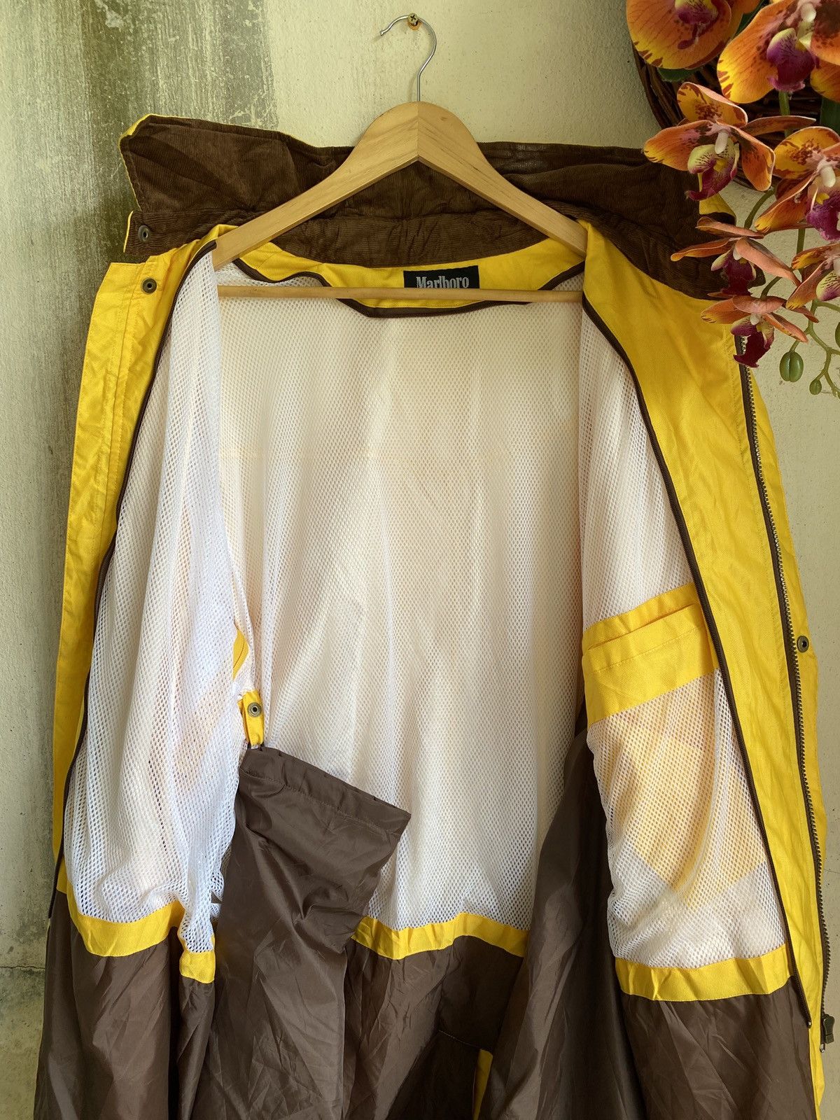 Marlboro × Vintage ✨Rare✨Vtg 1990s Marlboro Reversible Full Length Rain Jacket Size US L / EU 52-54 / 3 - 7 Thumbnail