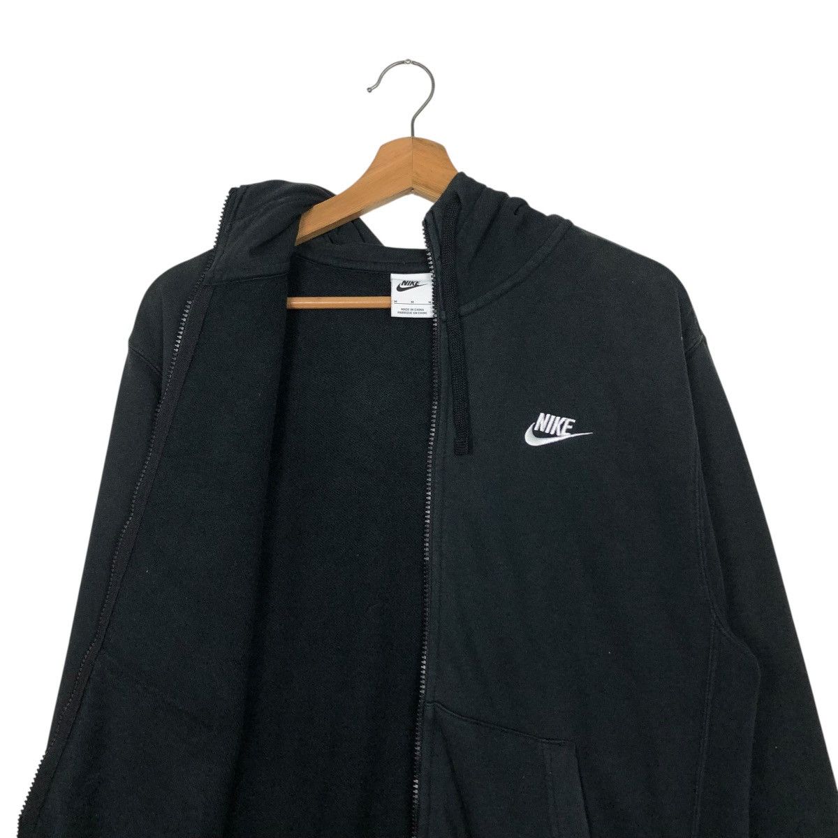 Nike 🔥RICH BLACK ZIPPER HOODIE NIKE SMALL PONY Size US M / EU 48-50 / 2 - 15 Thumbnail