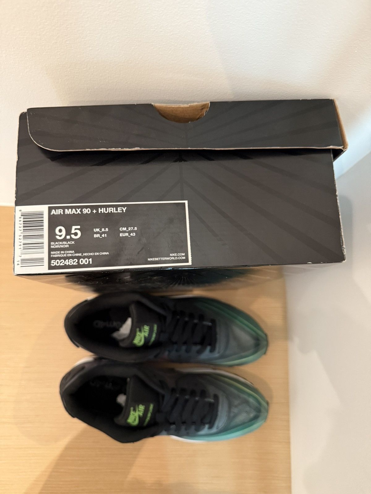 Nike Nike x Hurley Airmax 90 Phantom 4D Size US 9.5 / EU 42-43 - 7 Thumbnail