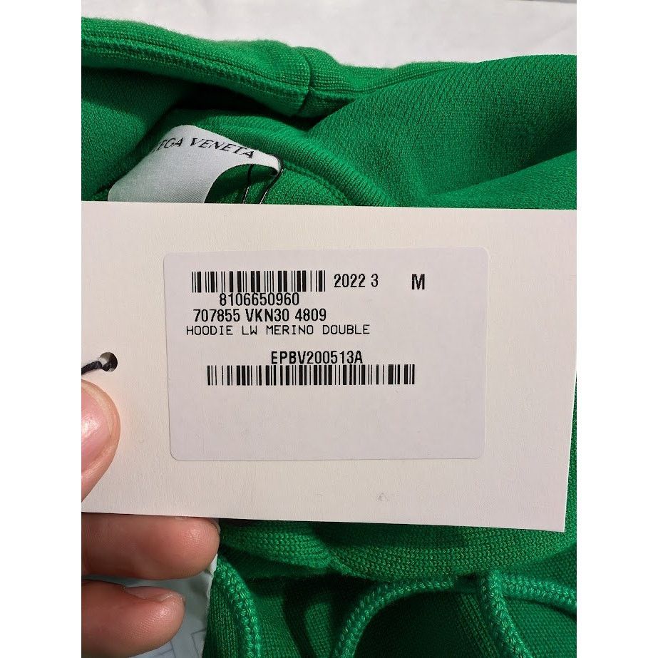 Bottega Veneta o1rshd1 Hoodie LW Merino Double in Green Size US M / EU 48-50 / 2 - 15 Thumbnail