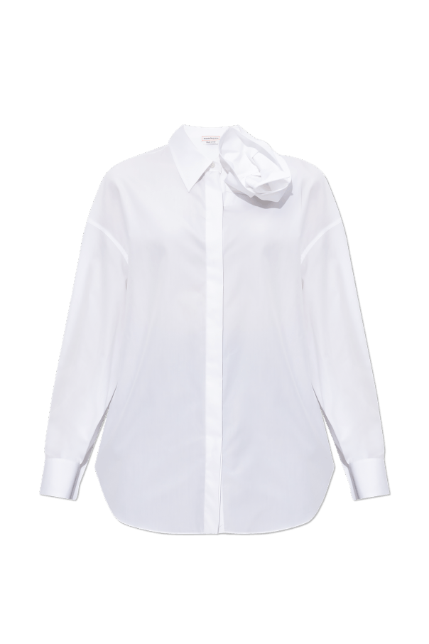 Alexander McQueen o1s22i1n1024 Orchid Shirt in White Size S / US 4 / IT 40 - 1 Thumbnail