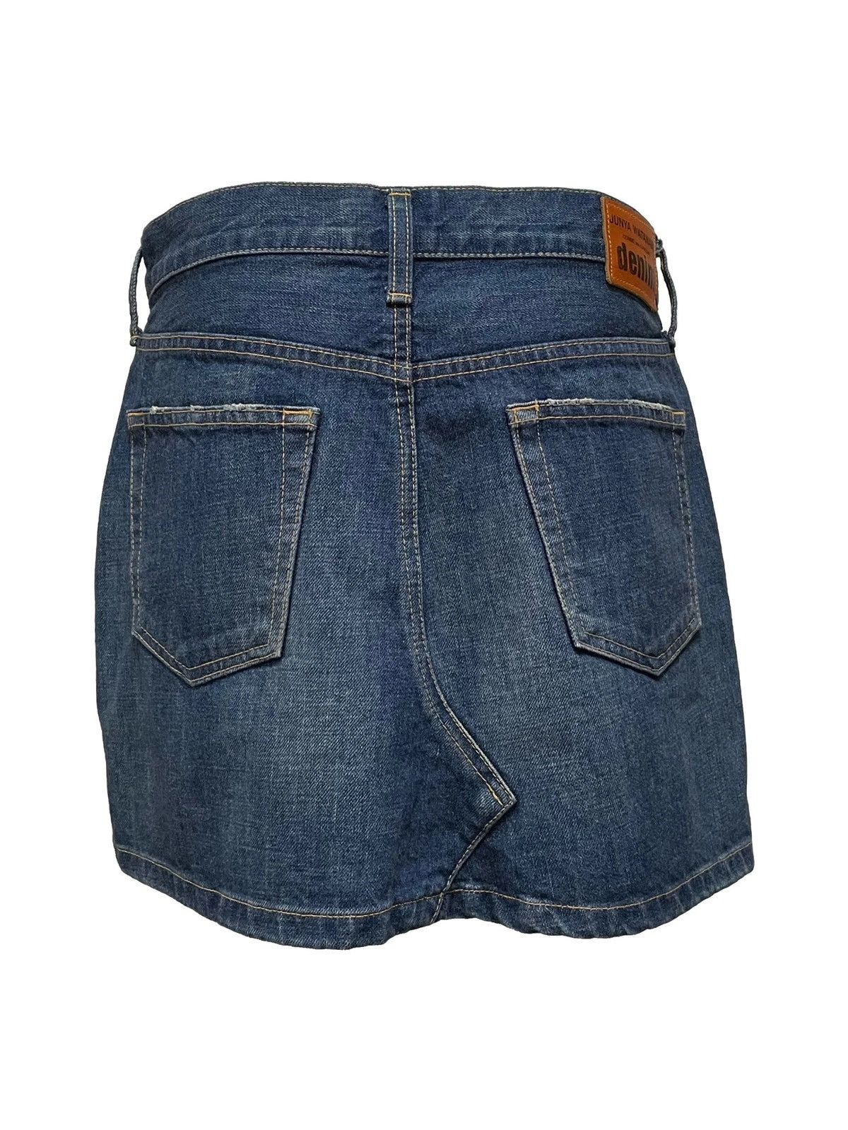 Junya Watanabe JUNYA WATANABE Destroyed Denim Mini Skirt Size 26" / US 2 / IT 38 - 2 Thumbnail