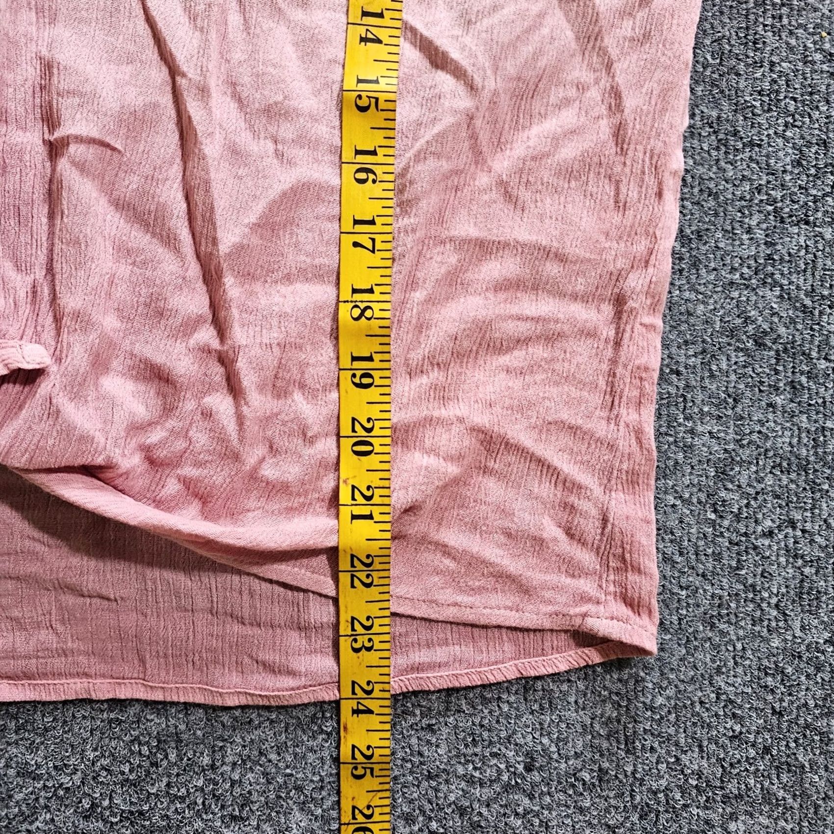 J. Jill J Jill Top Blouse Womens Petites Large Pink Ombre Button Tie Waist Long Sleeve Casual Shirt Size L / US 10 / IT 46 - 6 Thumbnail