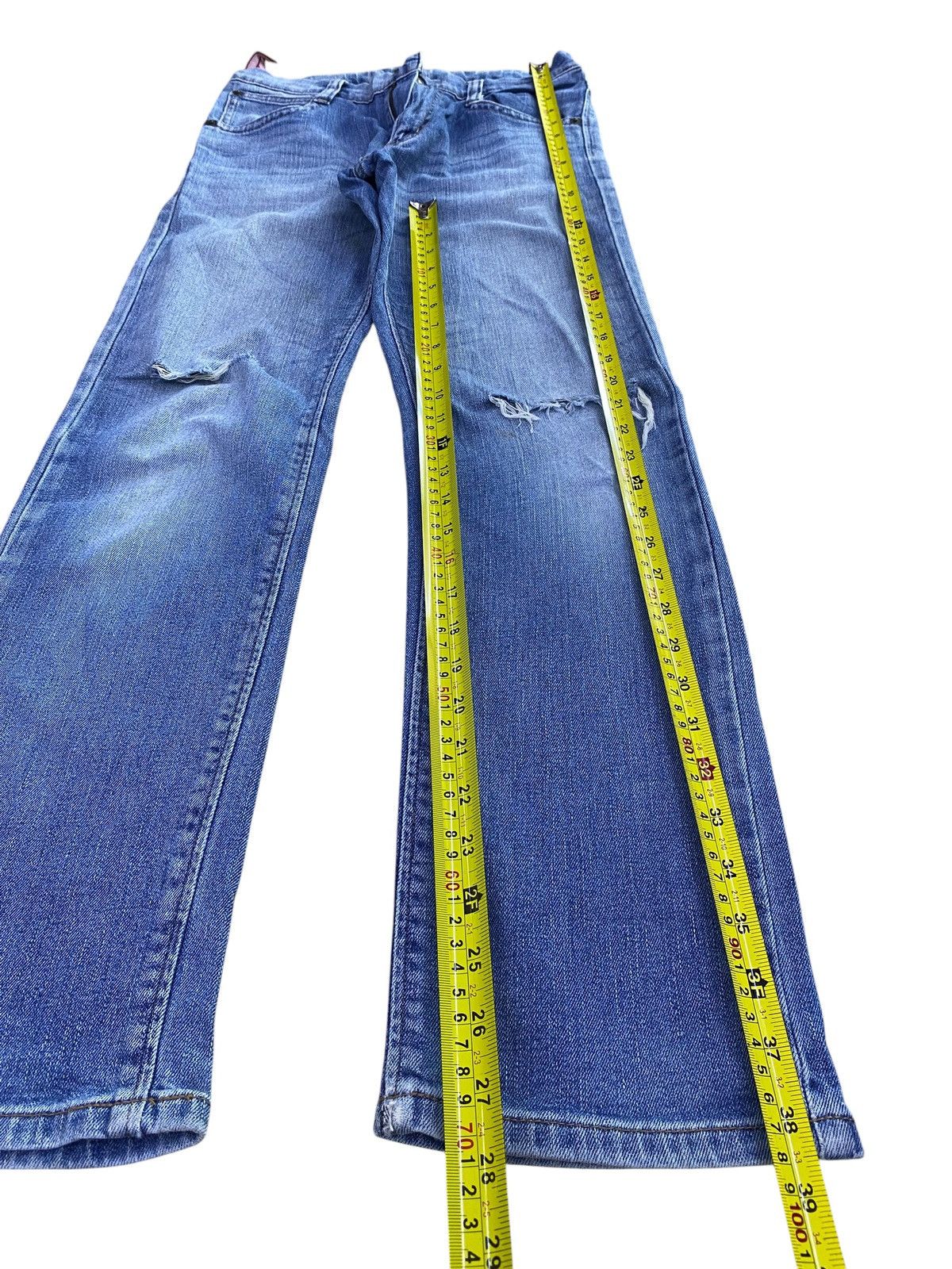 Edwin Vintage Edwin Acid Blue Wash Style Straight Cut Jeans Size US 27 - 7 Thumbnail