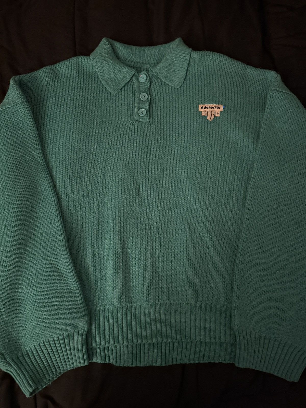 Ader Error ADER error Blue Wool Dery Polo oversized Size US L / EU 52-54 / 3 - 1 Thumbnail