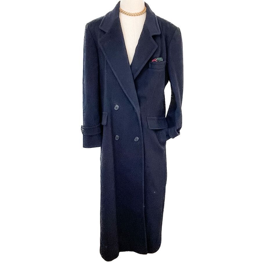 Evan Picone × Vintage Vintage Evan Picone 100% wool double breasted overcoat L Size L / US 10 / IT 46 - 2 Thumbnail