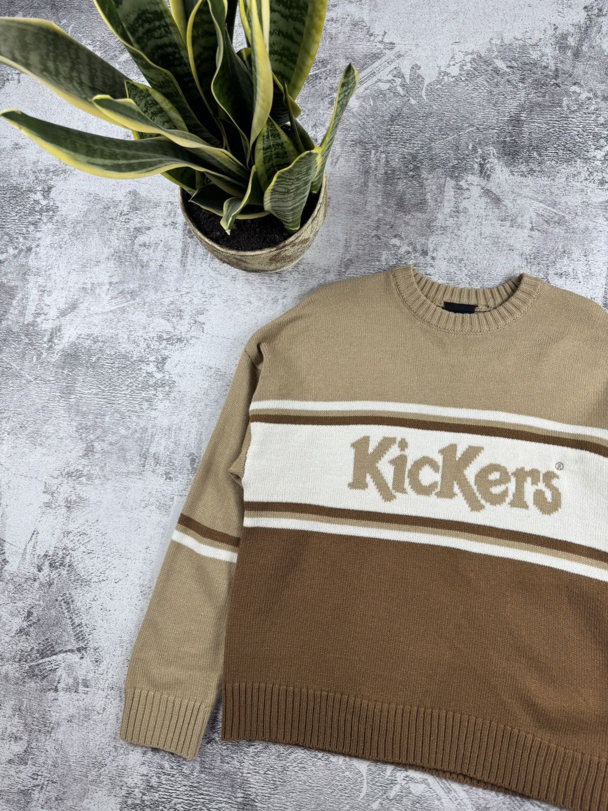 Kickers KICKERS Hip Hop Wool Knit Sweater Small Sweatshirt Pullover Size US S / EU 44-46 / 1 - 4 Thumbnail