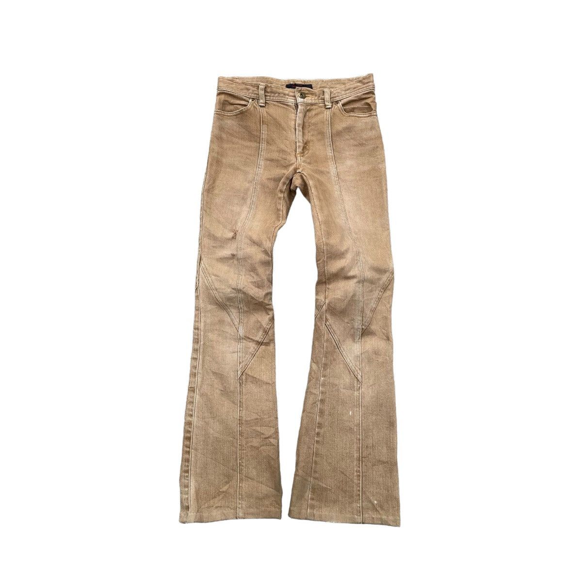 If Six Was Nine × Japanese Brand × Le Grande Bleu (L.G.B.) VINTAGE JAPANESE SUPER FLARE DENIM PANTS Size 26" / US 2 / IT 38 - 1 Thumbnail