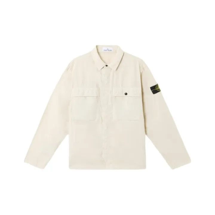 Stone Island Stone Island Long Sleeve Shirt in Sand Color Size US M / EU 48-50 / 2 - 1 Thumbnail