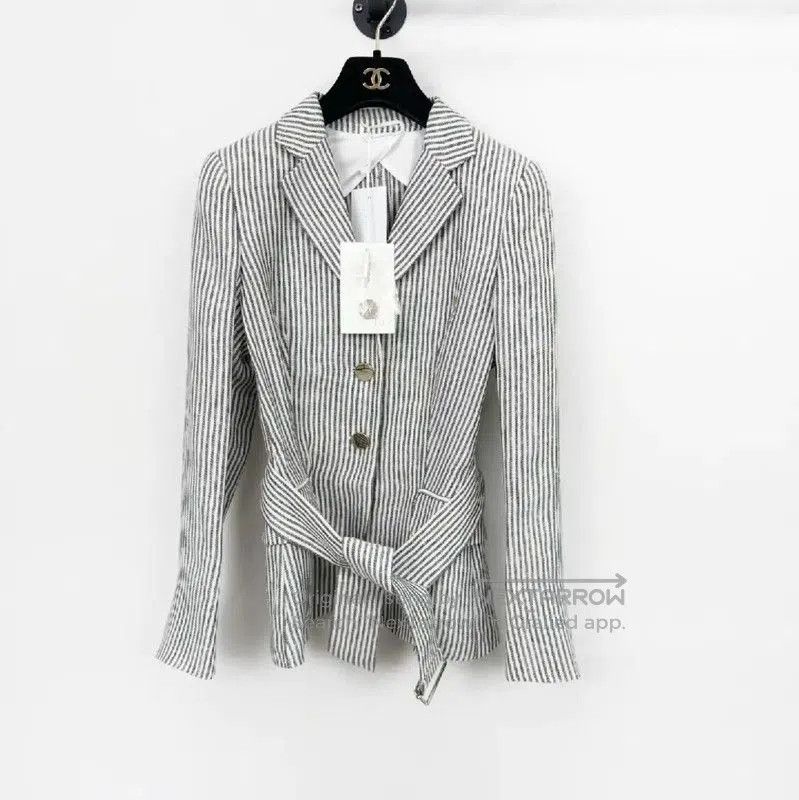Max Mara MaxMara Striped Women's Coat for Spring and Autumn . Size S / US 4 / IT 40 - 1 Thumbnail