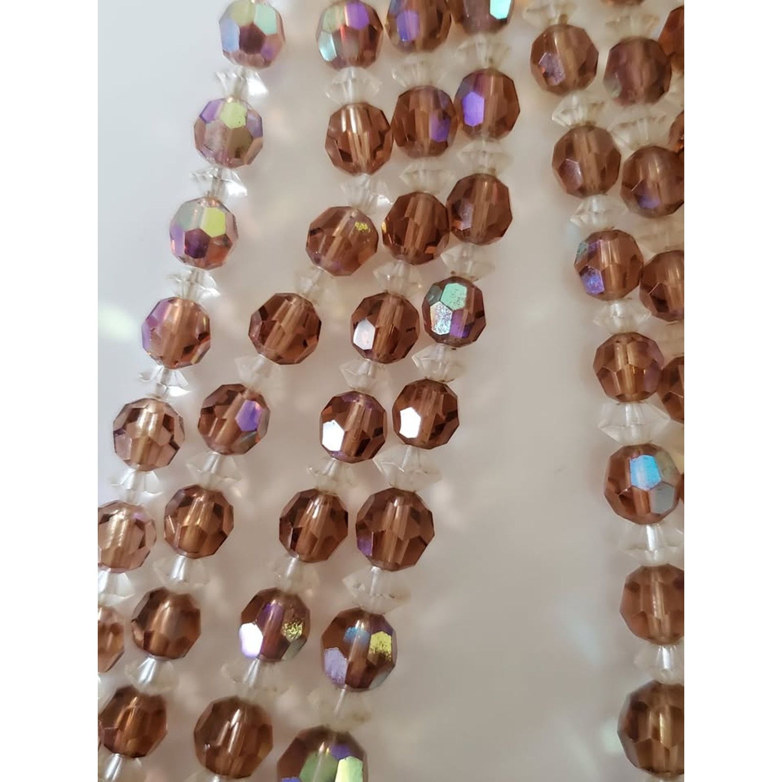Unknown London Vintage AB Tan Bead Necklace and Earring Set Size ONE SIZE - 6 Thumbnail