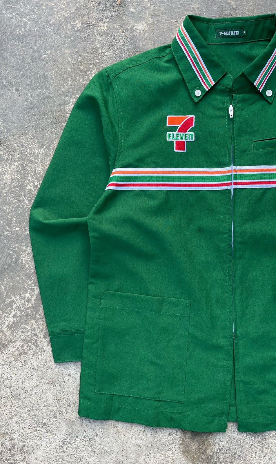 Japanese Brand × Vintage 🔥VINTAGE 7-ELEVEN UNIFORM SHIRT/JACKET ZIP UP Size US S / EU 44-46 / 1 - 5 Thumbnail