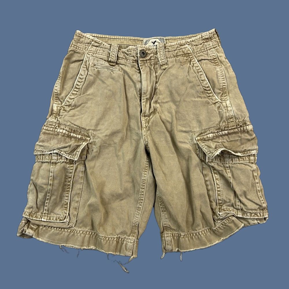 American Eagle Outfitters VINTAGE American Eagle Shorts Mens 28 Canvas Military Utility Cargo Y2K Beige Bagged? (Wait) Size US 28 / EU 44 - 1 Thumbnail