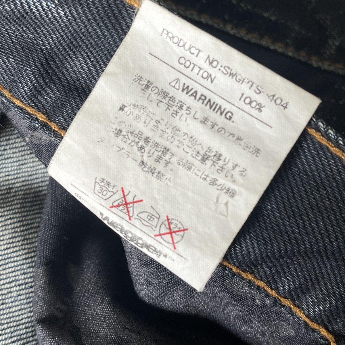 Swagger Acid Wash Faded Black Swagger Buttons Denim Size US 34 / EU 50 - 14 Thumbnail