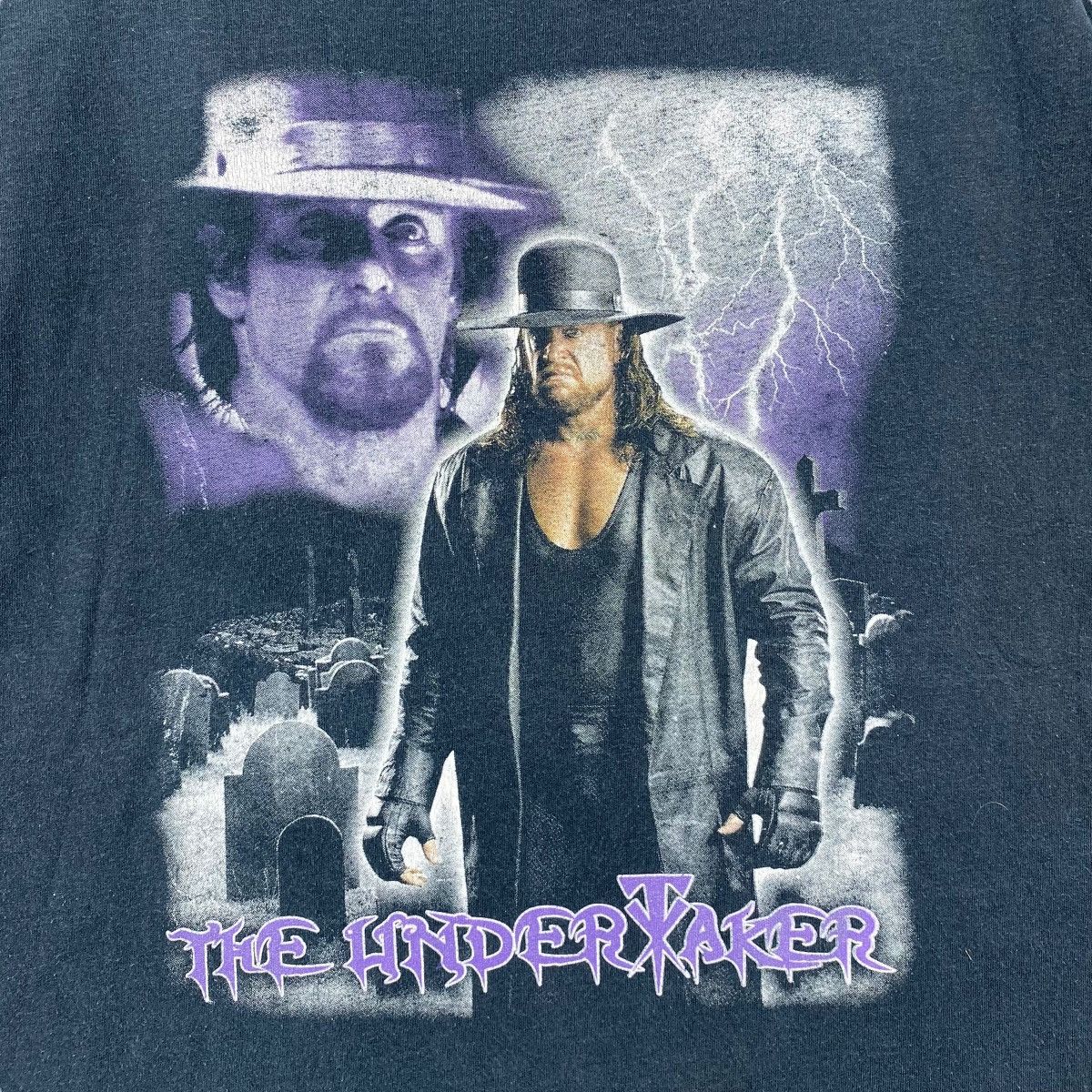 WWF Vintage 90's THE UNDERTAKER Graphic Wwf Wrestling Tee Size US XL / EU 56 / 4 - 2 Thumbnail