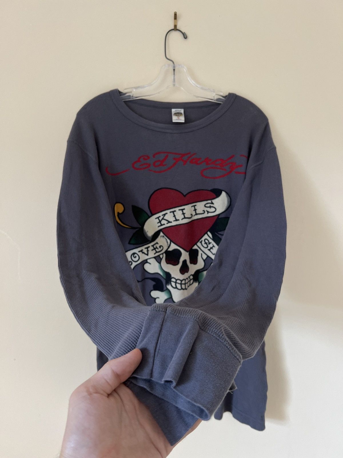Ed Hardy Ed Hardy By Christian Audigier Love Kills Slowly Shirt Size US L / EU 52-54 / 3 - 5 Thumbnail