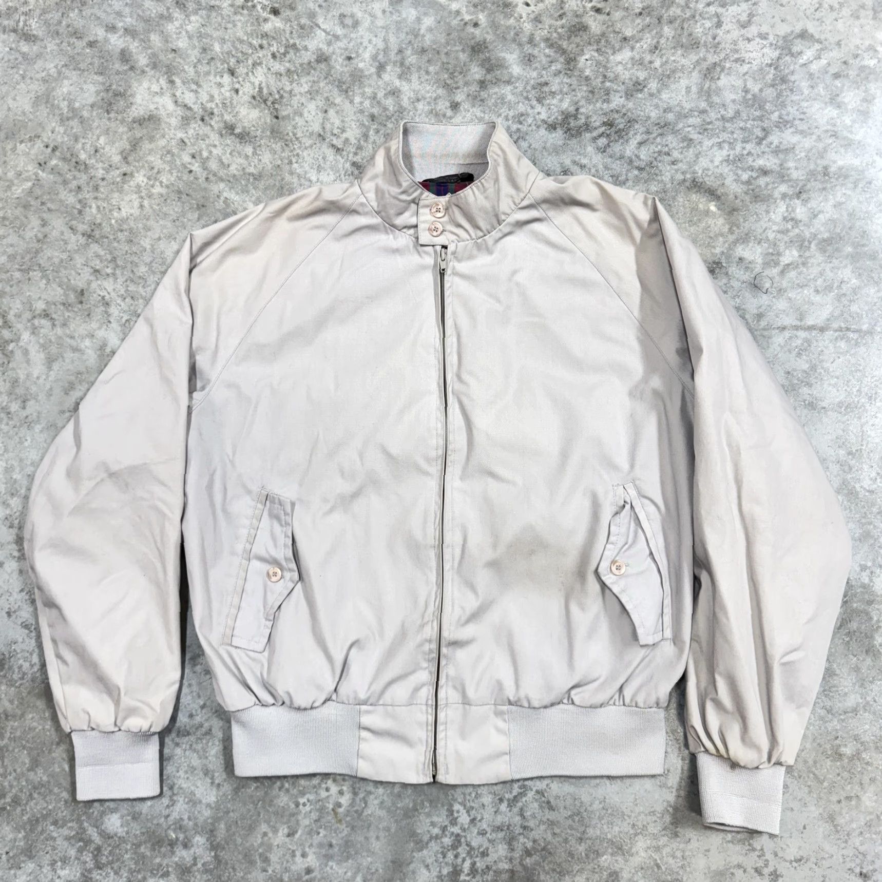 American Eagle Outfitters VINTAGE American Eagle Outfitters Jacket Mens L Beige Bomber Plaid Lined 90s Size US L / EU 52-54 / 3 - 3 Thumbnail