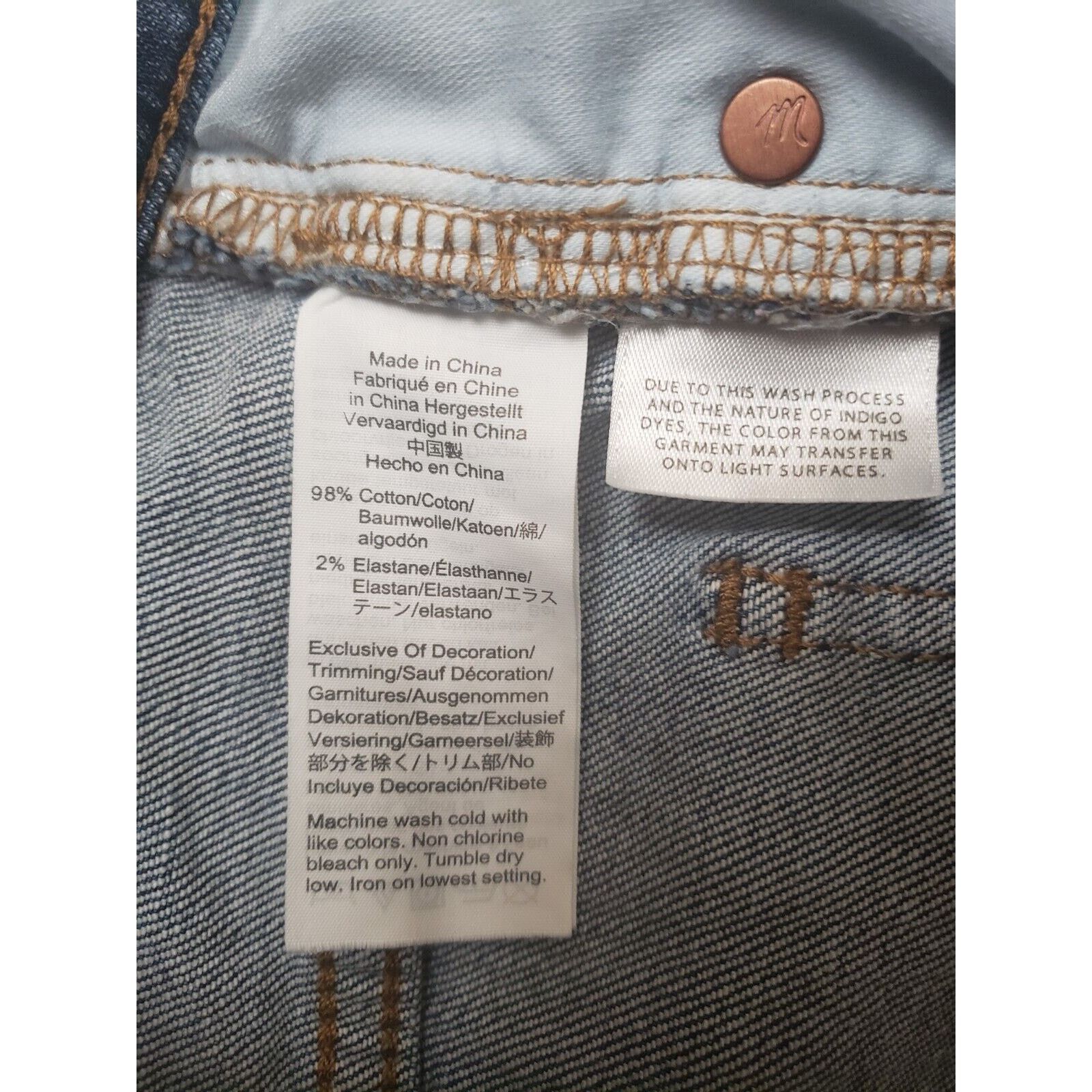 Madewell Madewell The Perfect Vintage Crop Button Front Edition Size 25" / US 0 / IT 36 - 10 Thumbnail