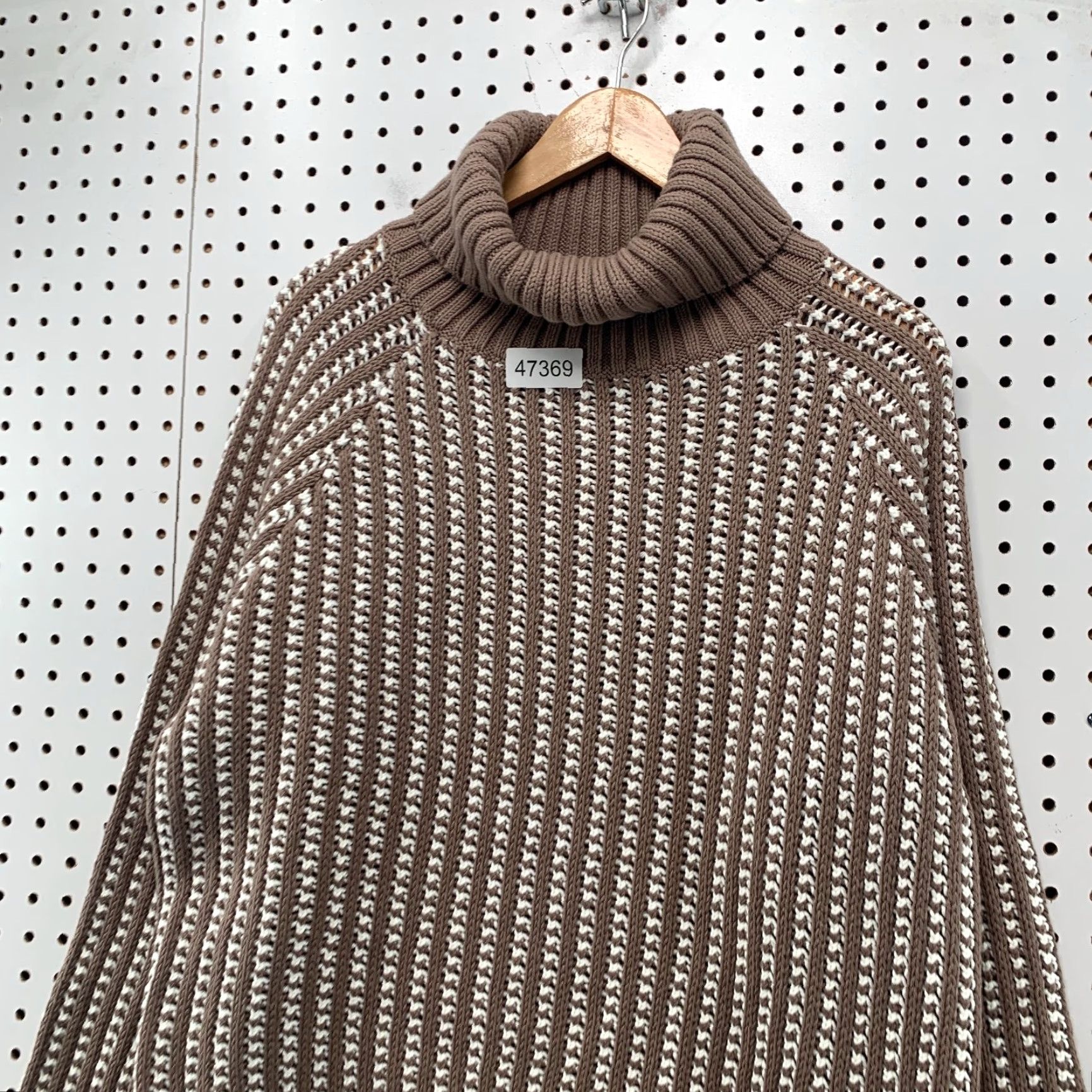 Vintage Haven Bird Eye Knit Sweater Womens XL Brown Turtleneck Pullover Knit Christmas Vintage? Size XL / US 12-14 / IT 48-50 - 7 Thumbnail