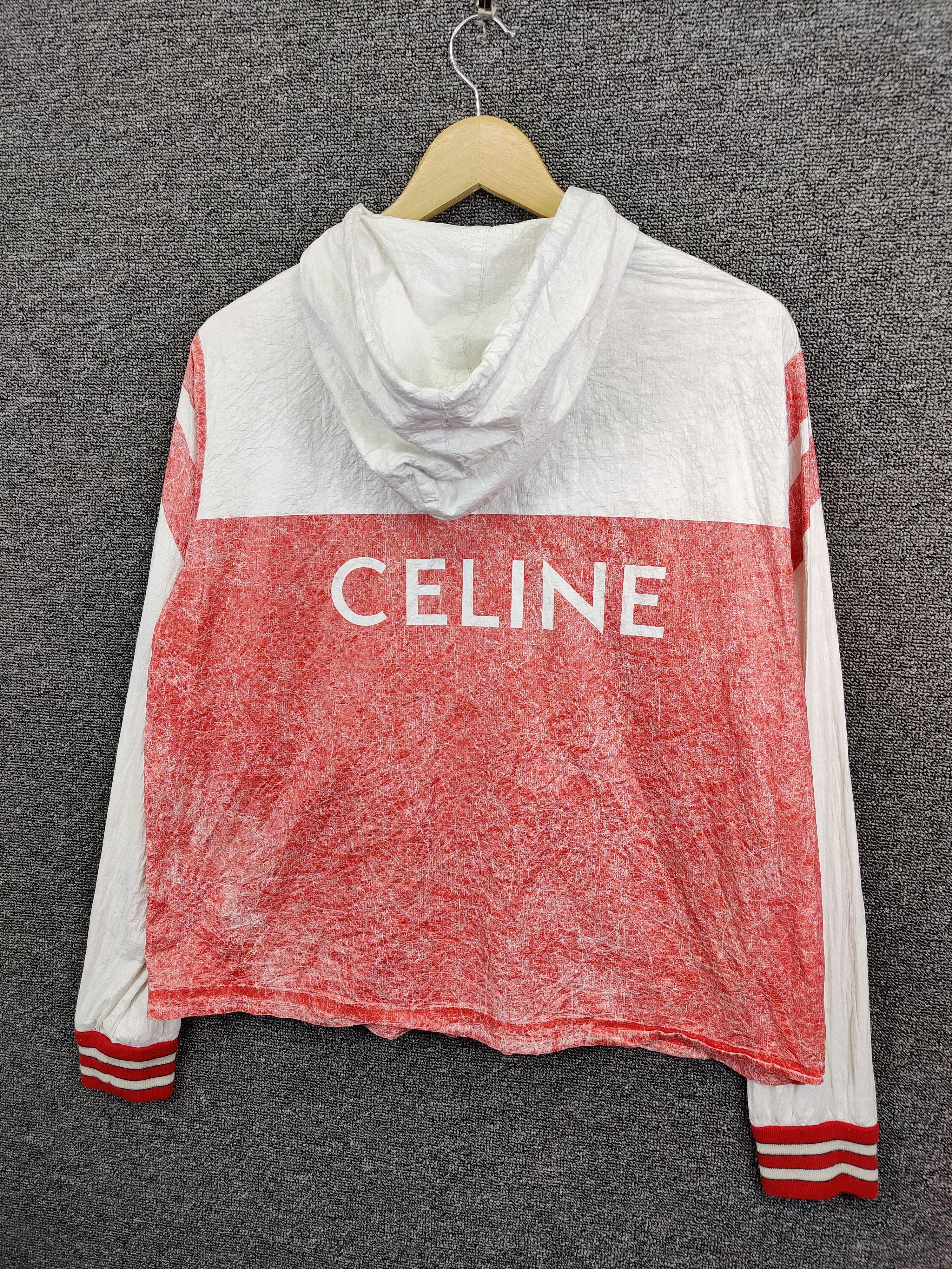 Celine Celine Paris White Logo Windbreaker Jacket Size US M / EU 48-50 / 2 - 2 Thumbnail