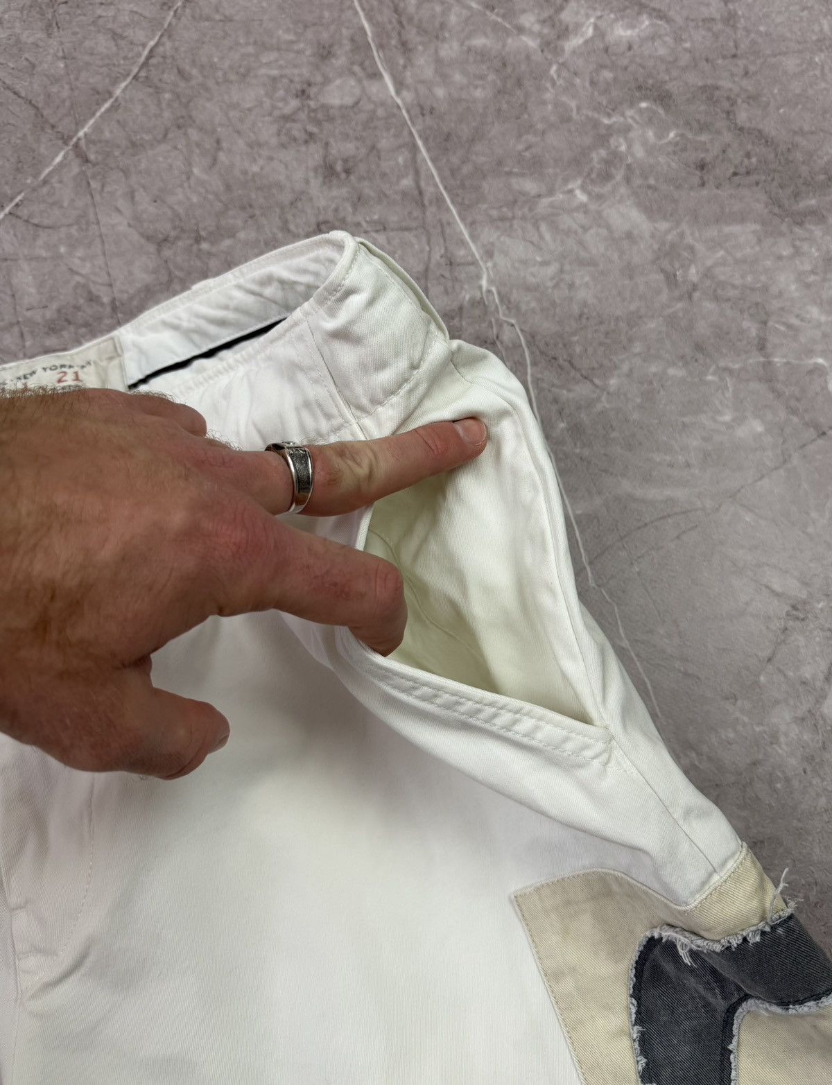 Polo Ralph Lauren VTG Style Polo Ralph Lauren Boxing Club Shorts White Size US 34 / EU 50 - 17 Thumbnail